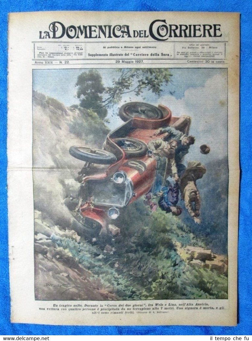 La Domenica del Corriere 29 maggio 1927 Austria - Ersilio …