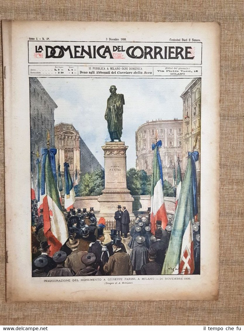 La Domenica del Corriere 3 Dicembre 1899 Parini Guerra Anglo-Boera …
