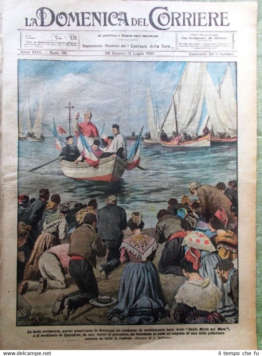 La Domenica del Corriere 3 Luglio 1921 Provenza Mare Giro … | Immagine principale