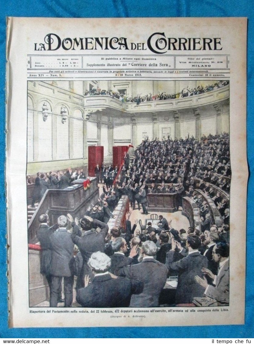 La Domenica del Corriere 3 marzo 1912 Parlamento Italia - …