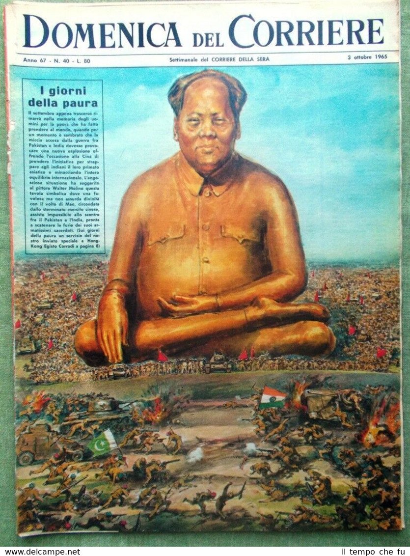 La Domenica del Corriere 3 Ottobre 1965 Scuola Mao Tse-Tung …