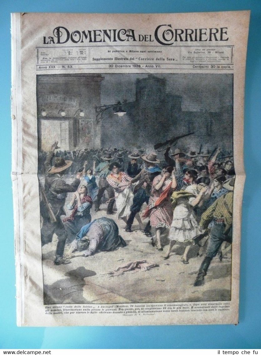 La Domenica del Corriere 30 Dicembre 1928 Sabine Jicotopec Cinematografo …