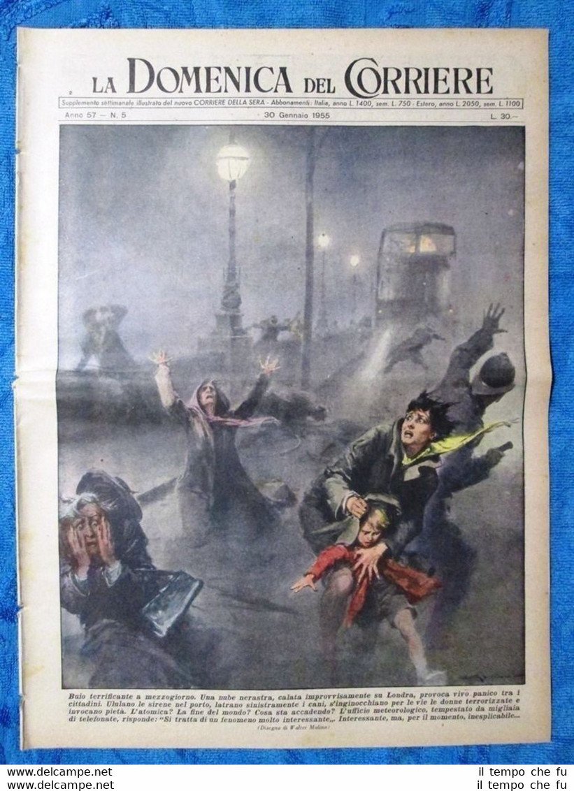 La Domenica del Corriere 30 gennaio 1955 Londra - Tokio …