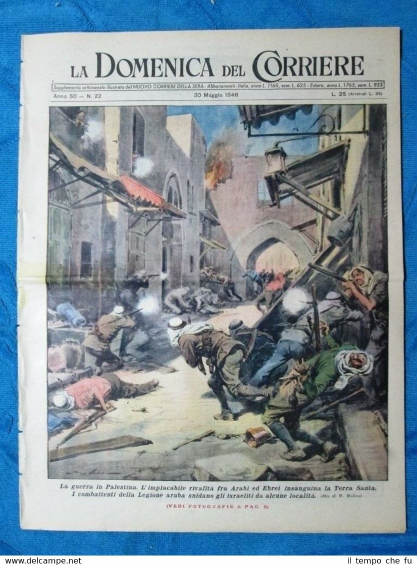 La Domenica del Corriere 30 maggio 1948 Terra Santa - …