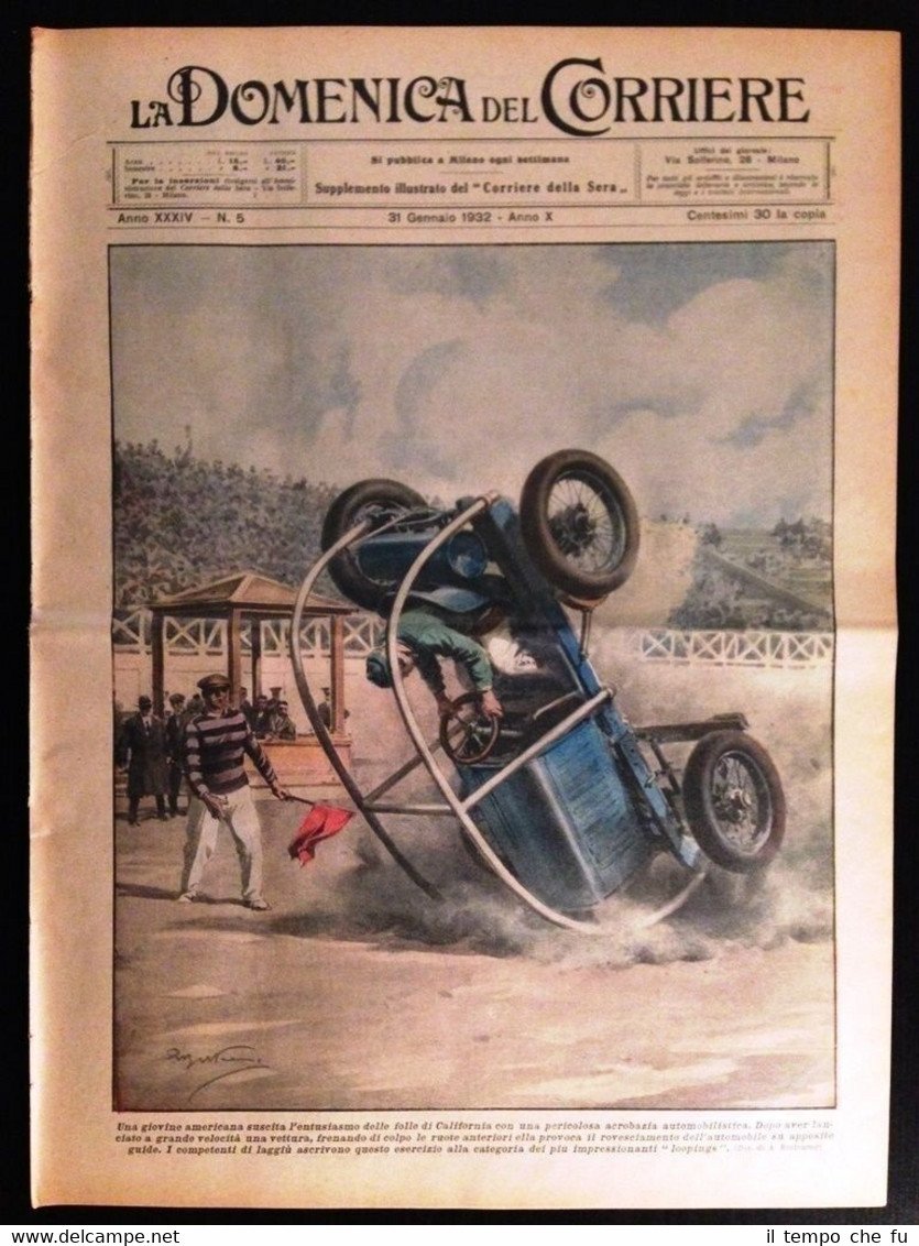 La Domenica del Corriere 31 gennaio 1932 California Arizona Malavita