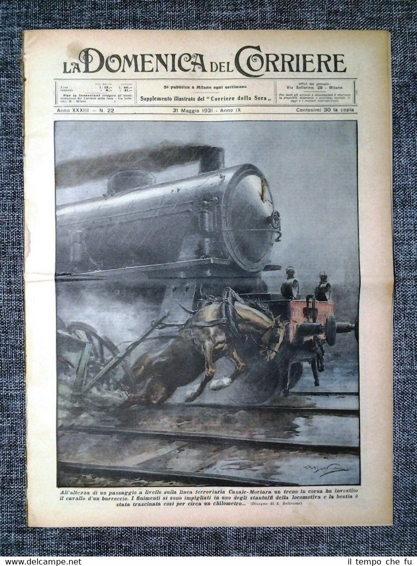 La Domenica del Corriere 31 Maggio 1931 Piemonte-Torneo di Londra …