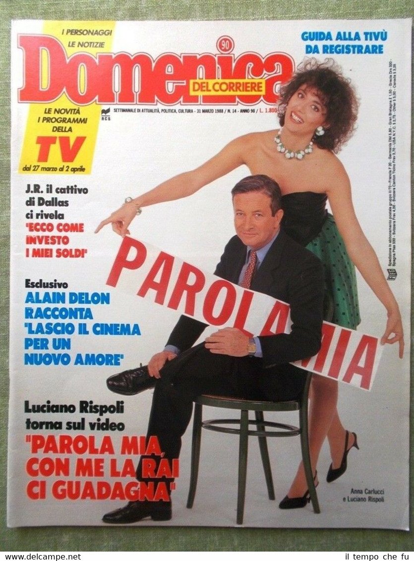La Domenica del Corriere 31 Marzo 1988 Rispoli Hendricks Bocca …