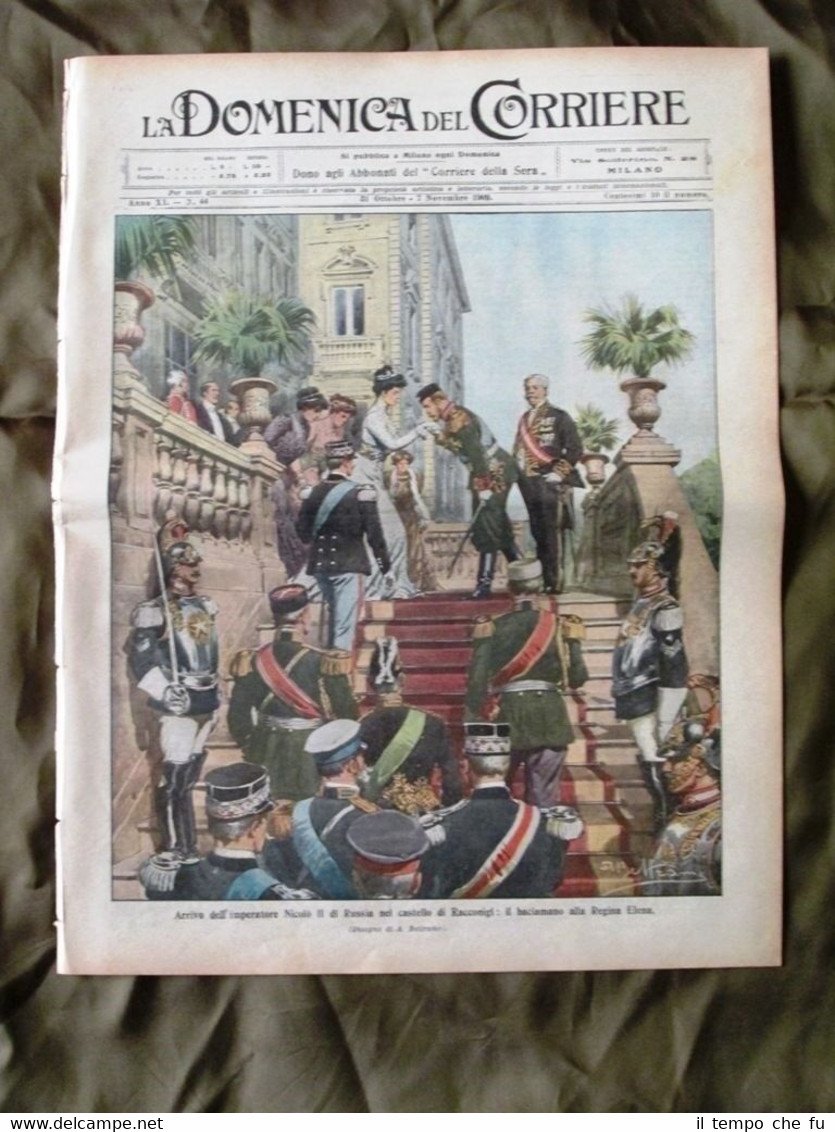 La Domenica del Corriere 31 Ottobre 1909 Nicolò II G. …