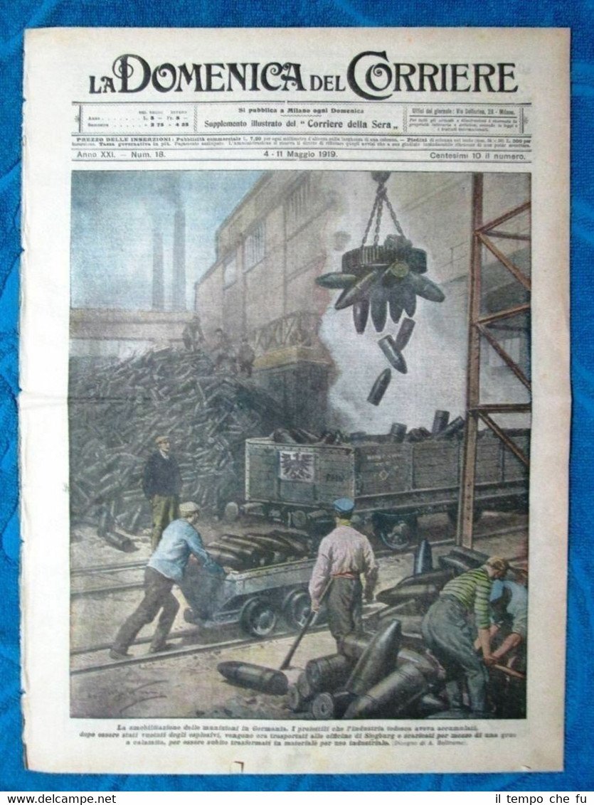 La Domenica del Corriere 4 maggio 1919 Siegburg - Fallujeh …