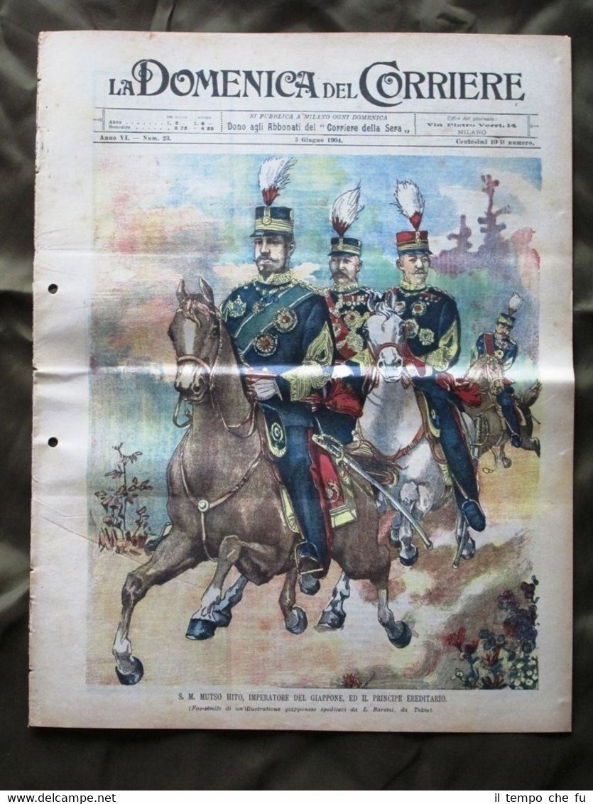La Domenica del Corriere 5 Giugno 1904 S. M. Mutso …