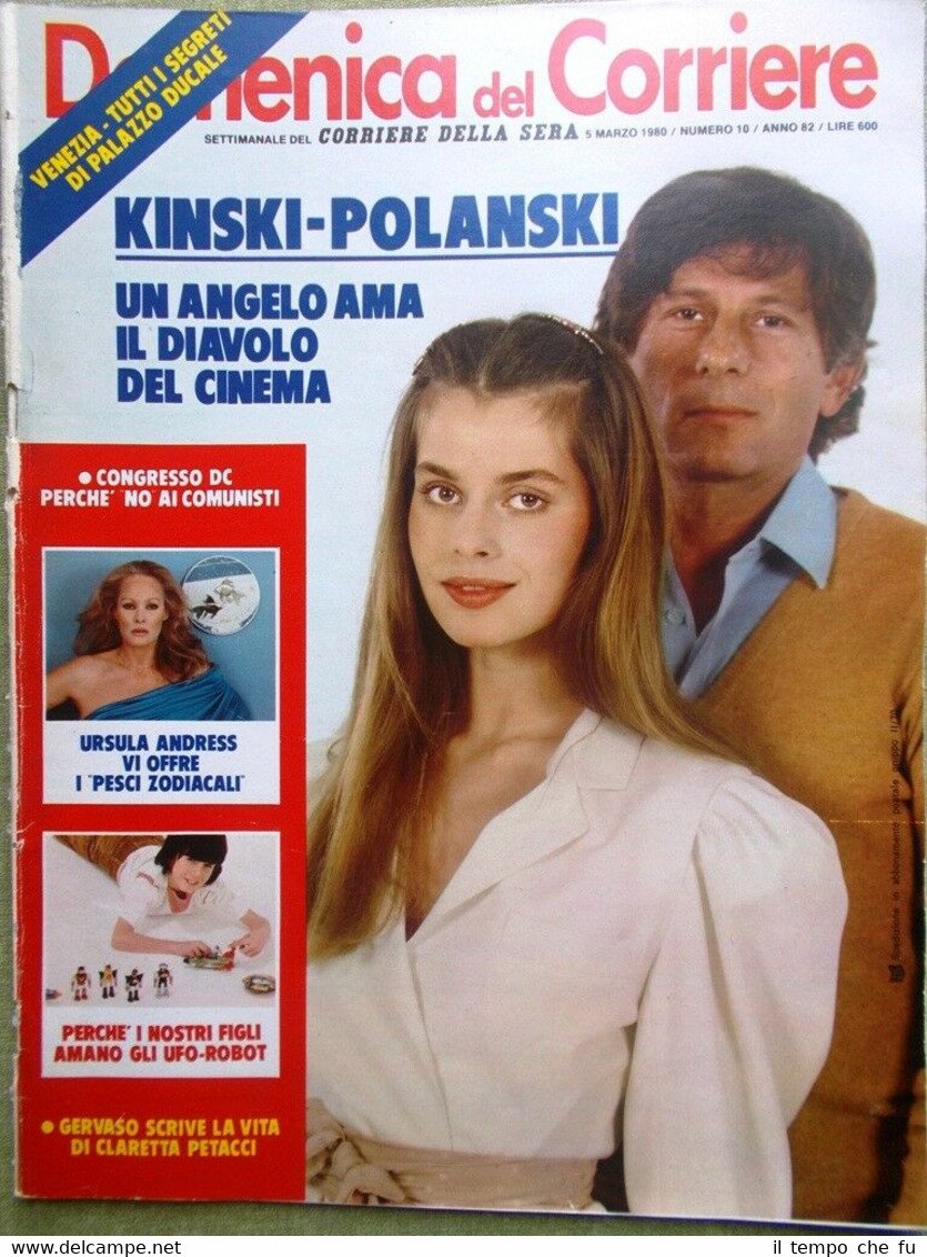 La Domenica del Corriere 5 Marzo 1980 Kinski Polanski Stagno …