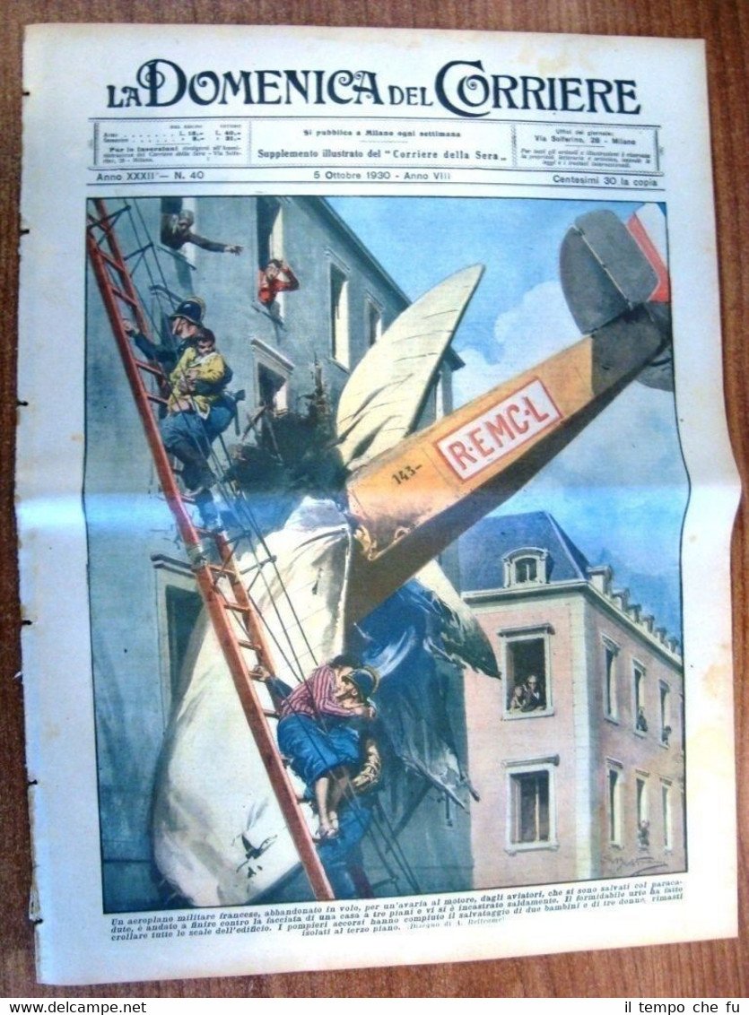 La Domenica del Corriere 5 Ottobre 1930 Francia Algeria Caffè