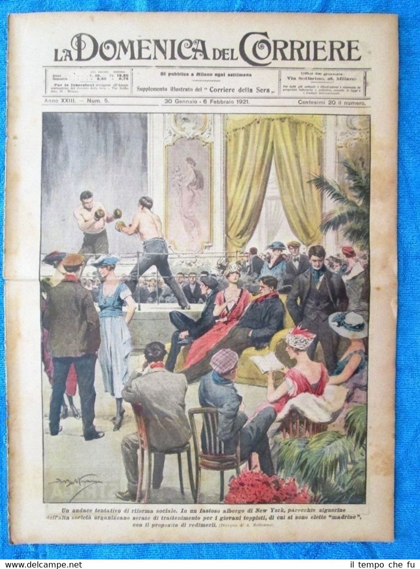 La Domenica del Corriere 6 febbraio 1921 New York - …