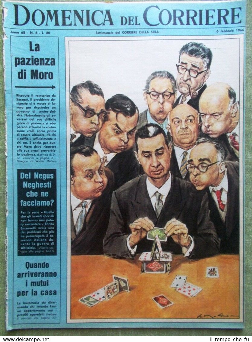 La Domenica del Corriere 6 Febbraio 1966 Teleselezione Marte Ben …