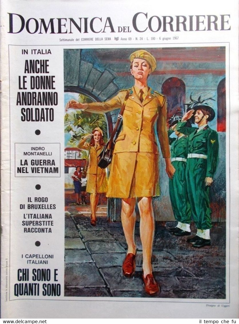 La Domenica del Corriere 6 Giugno 1967 Guerra Vietnam Acqua …
