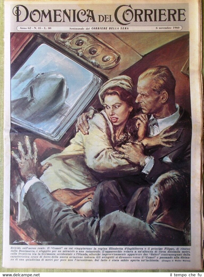 La Domenica del Corriere 6 Novembre 1960 Persia Loren Hollywood …