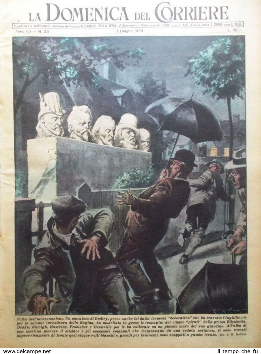 La Domenica del Corriere 7 Giugno 1953 Everest Michelangelo Goldoni …