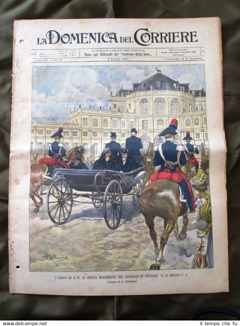 La Domenica del Corriere 7 Luglio 1901 Regina Margherita - …