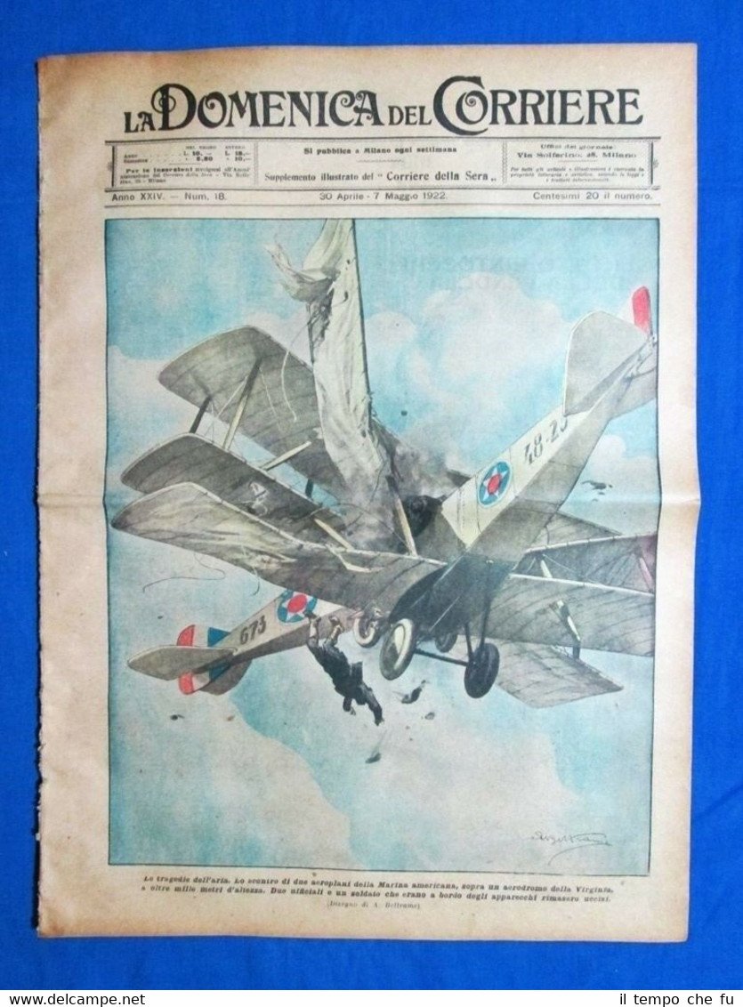 La Domenica del Corriere 7 maggio 1922 Virginia - Nottingham …