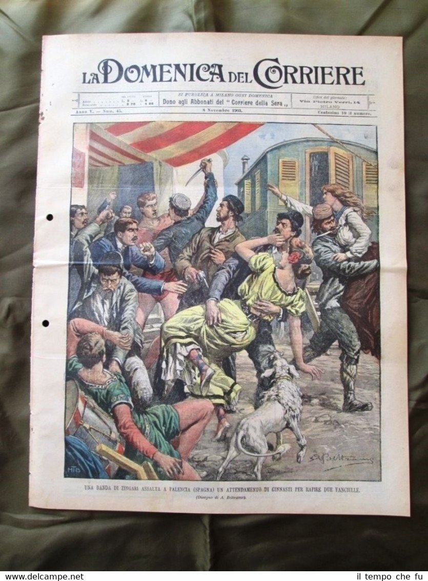 La Domenica del Corriere 8 Novembre 1903 Zingari Gara di …