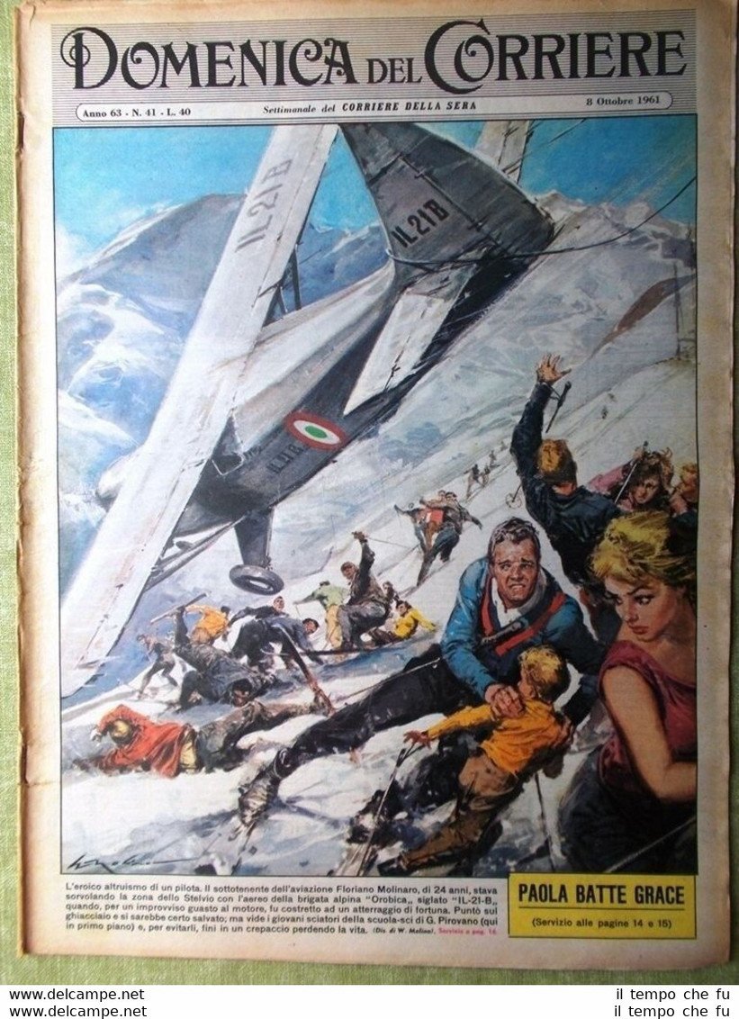 La Domenica del Corriere 8 Ottobre 1961 Siria Sinatra Moss …