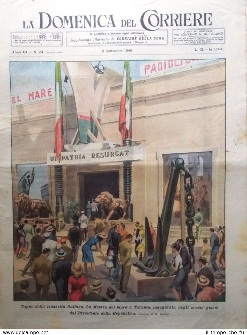 La Domenica del Corriere 8 Settembre 1946 Radio Telegrafo San …