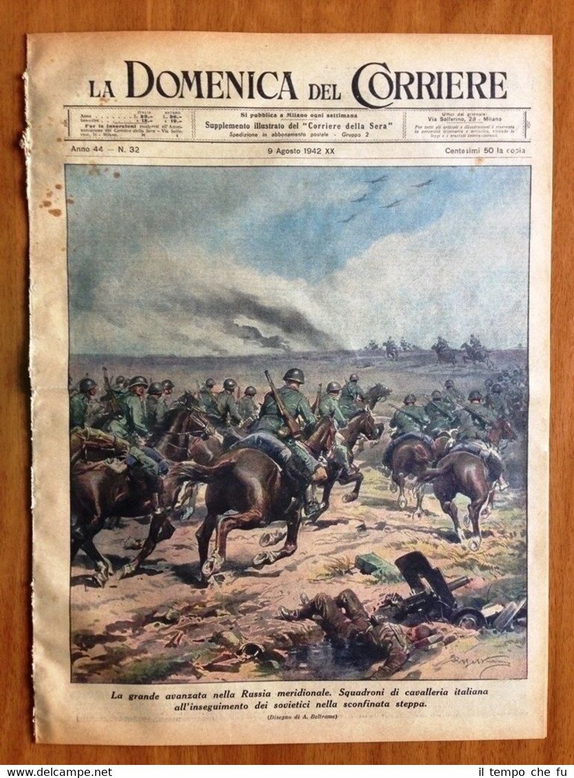 La Domenica del Corriere 9 agosto 1942 Russia Nuova York …