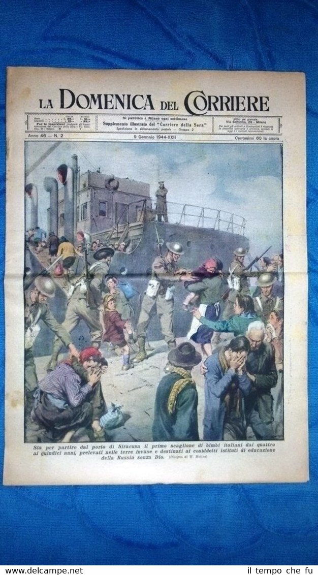 La Domenica del Corriere 9 gennaio 1944 WW2 Siracusa - …
