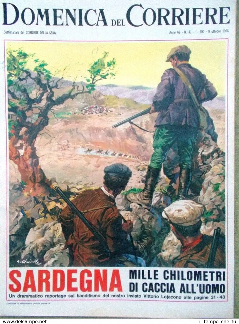 La Domenica del Corriere 9 Ottobre 1966 Fellini Bolognini Sardegna …