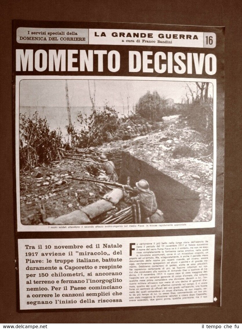 La Domenica del Corriere Inserto Grande Guerra WW1 Miracolo del …