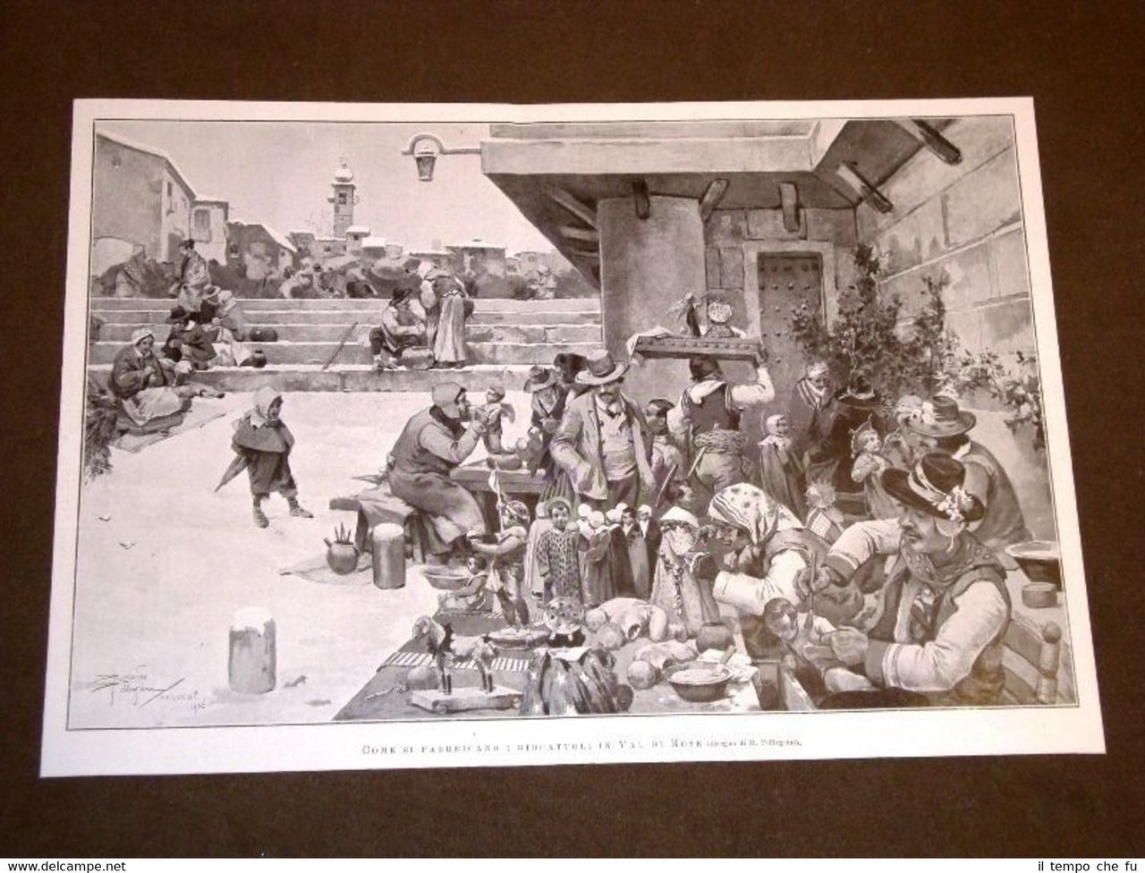 La fabbrica dei giocattoli in Val di Rose nel 1906