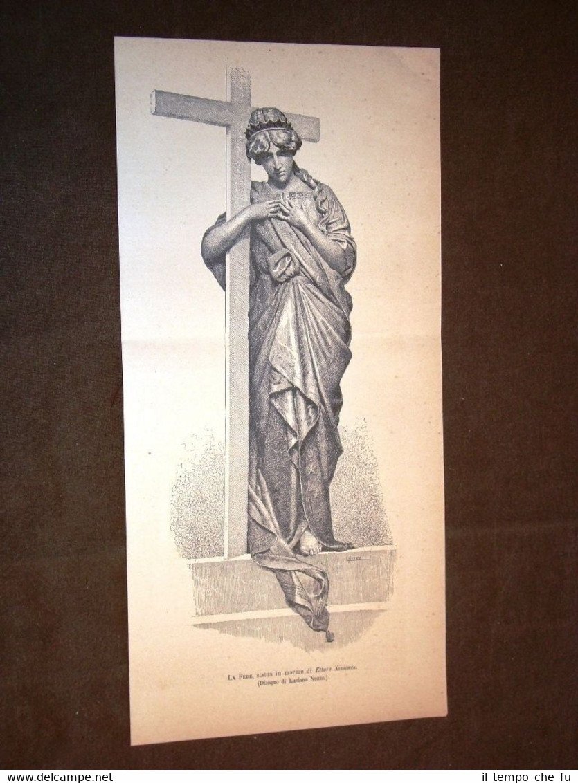 La Fede Statua in marmo di Ettore Ximenes del 1886