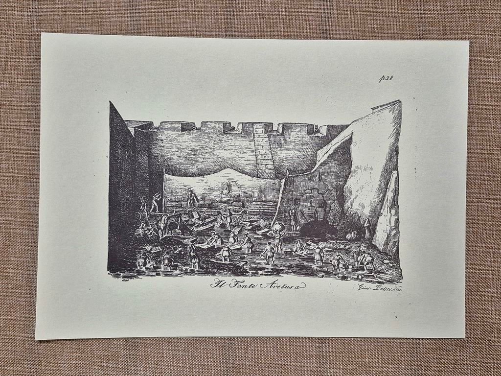 La Fonte Aretusa Siracusa Mito Alfeo Tavola Giuseppe Politi Anno …