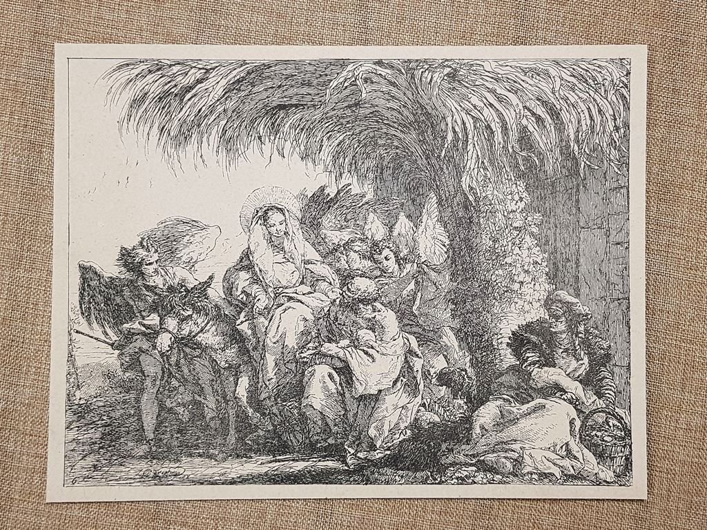 La fuga in Egitto (2) Giambattista o Batista Tiepolo Incisione … | Immagine principale