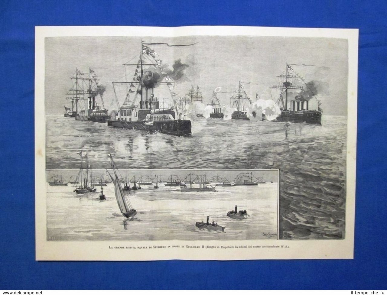 La grande rivista navale Spithead in onore di Guglielmo II …