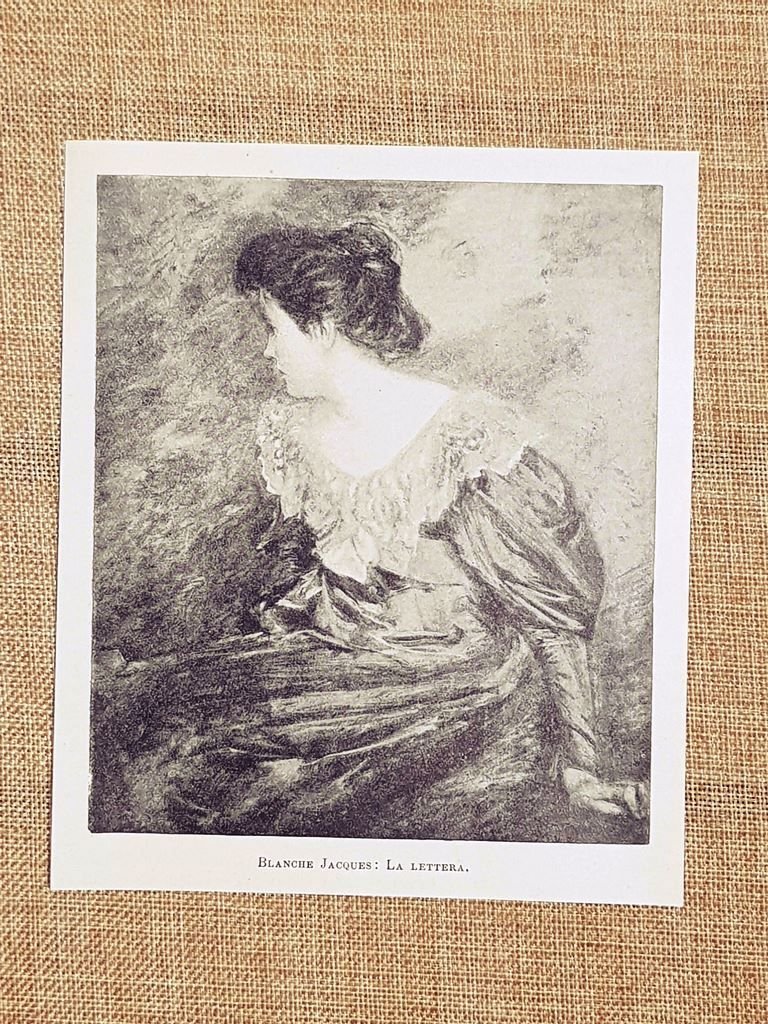 La lettera Quadro di Blanche Jacques Stampa del 1899