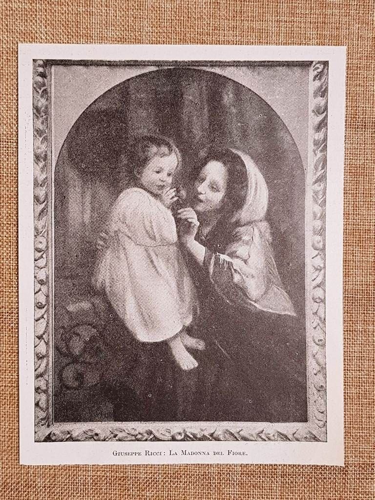 La Madonna del Fiore Dipinto di Giuseppe Ricci Premio Alinari …