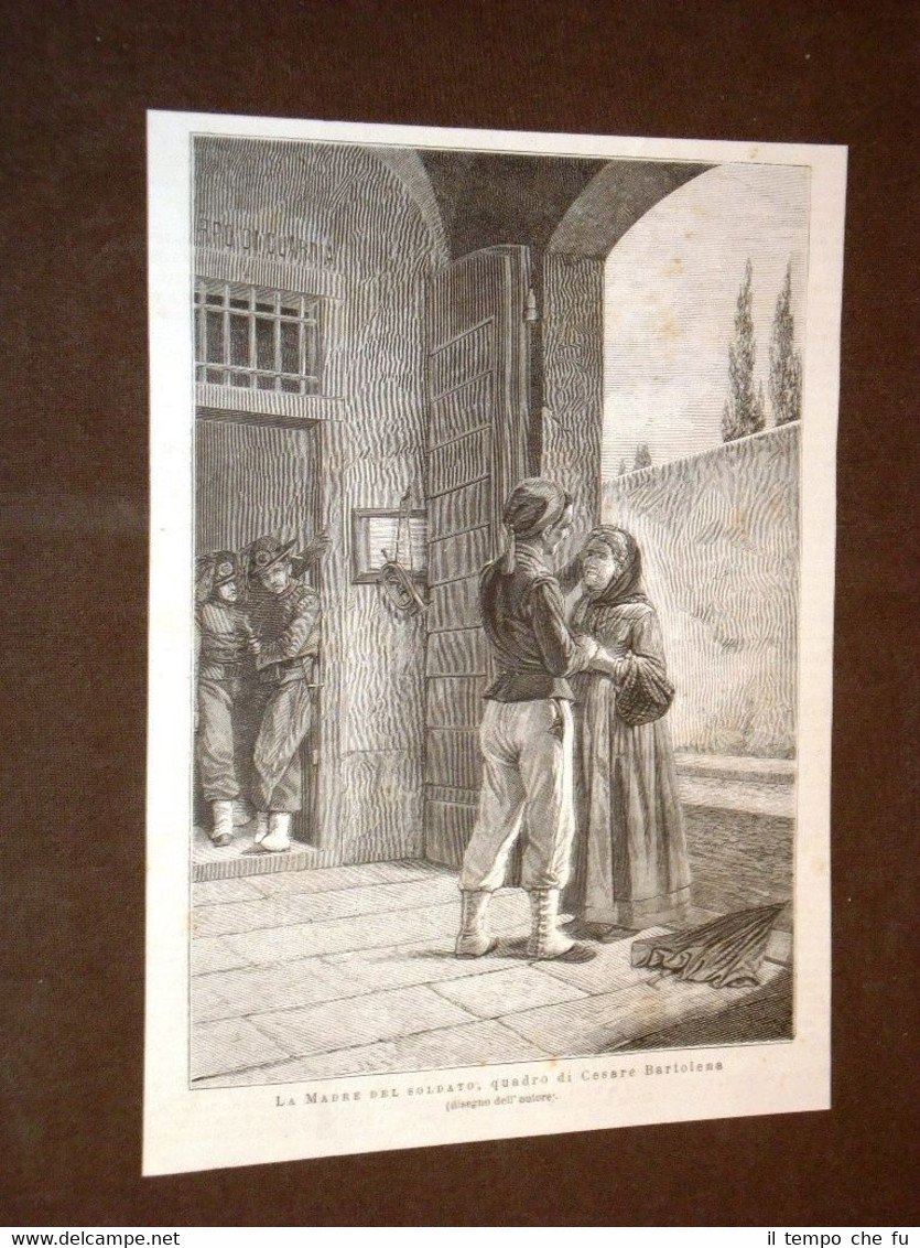 La madre del soldato Quadro di Cesare Bartolena del 1875
