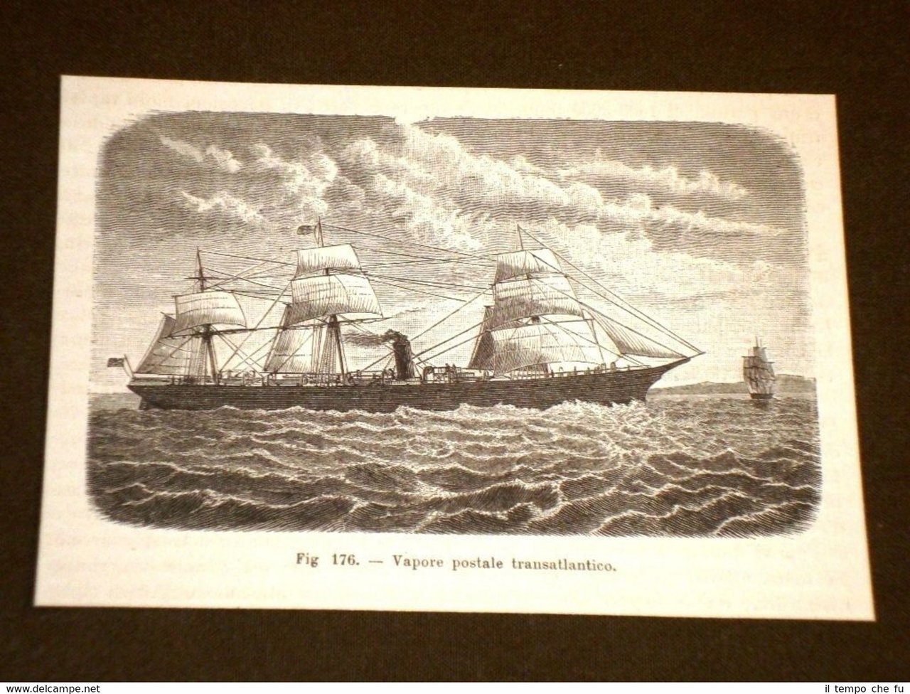 La marina nella storia Nave postale transatlantico a vapore | Immagine principale