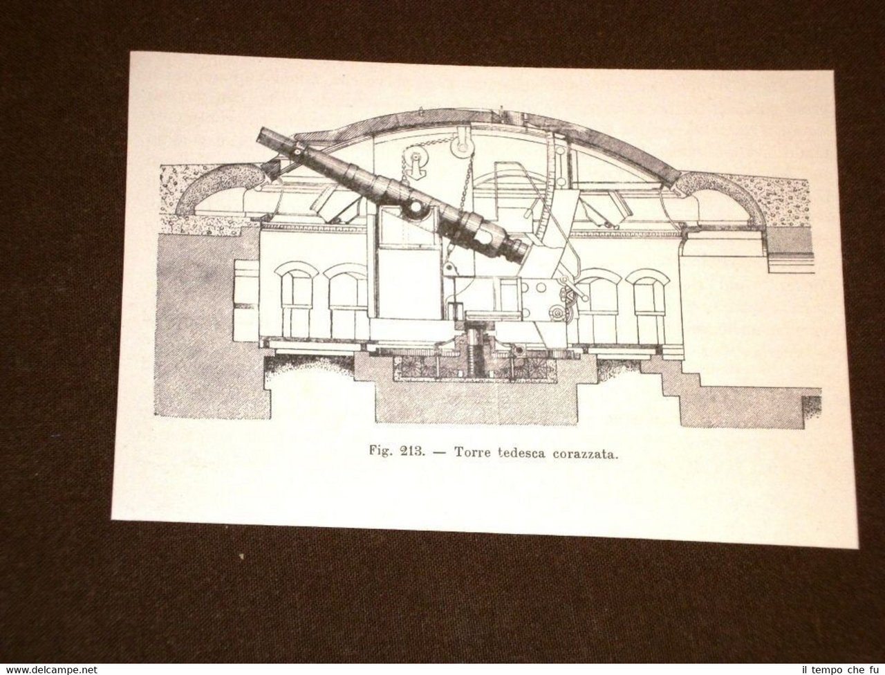 La marina nella storia Torre di una nave tedesca corazzata