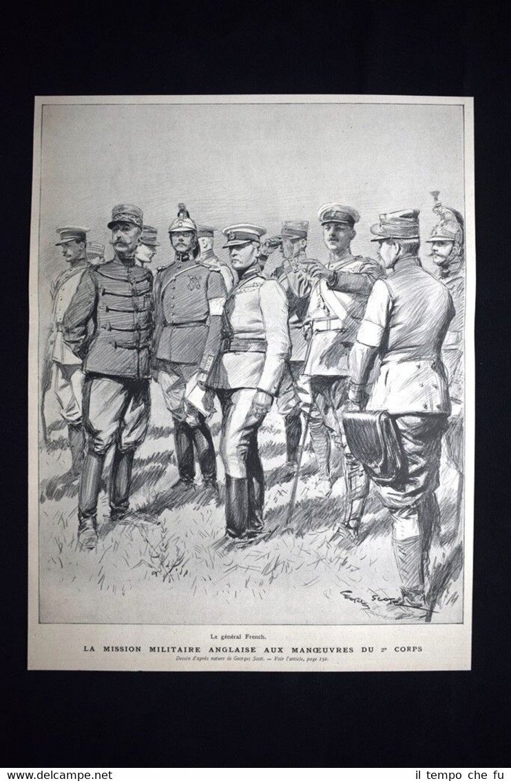 La missione militare inglese: Il generale britannico John French Stampa …