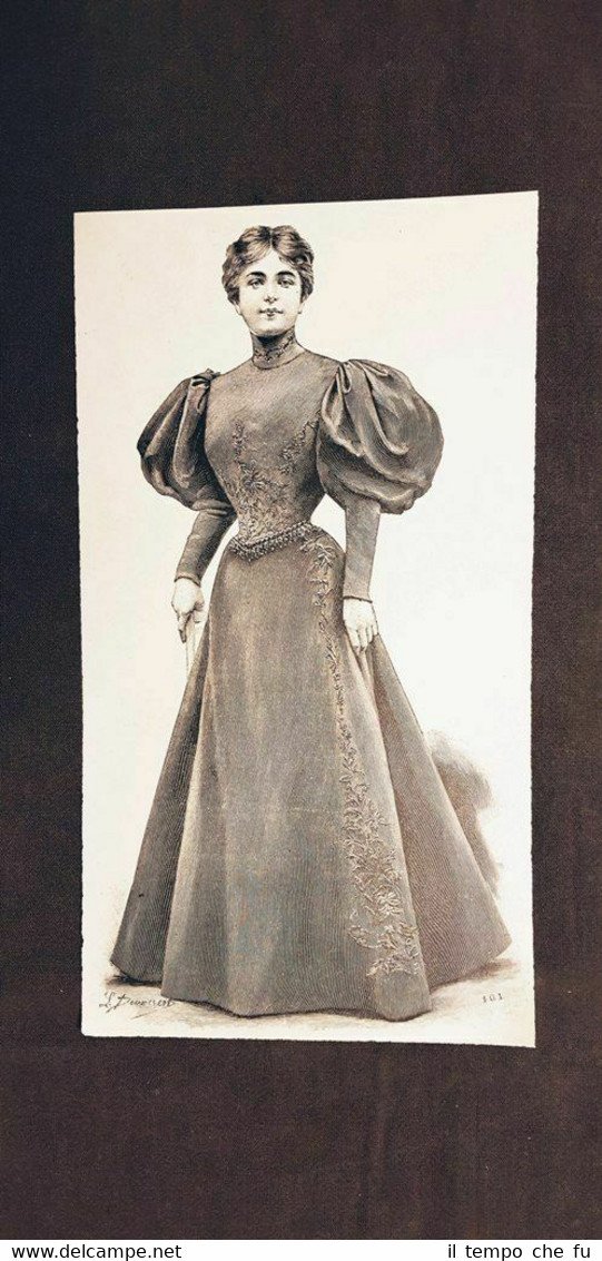 La moda ed il costume in Italia nel 1895 Abito …