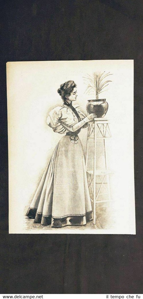 La moda ed il costume in Italia nel 1895 Abito …