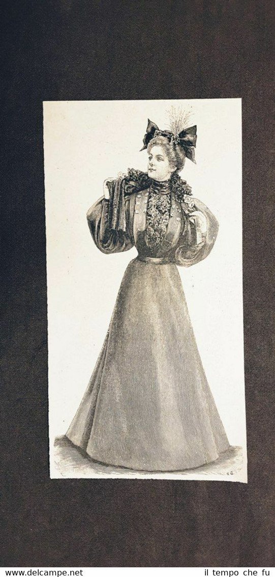 La moda ed il costume in Italia nel 1895 Abito …