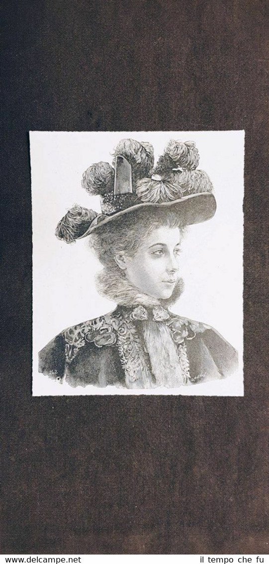 La moda ed il costume in Italia nel 1895 Cappello …