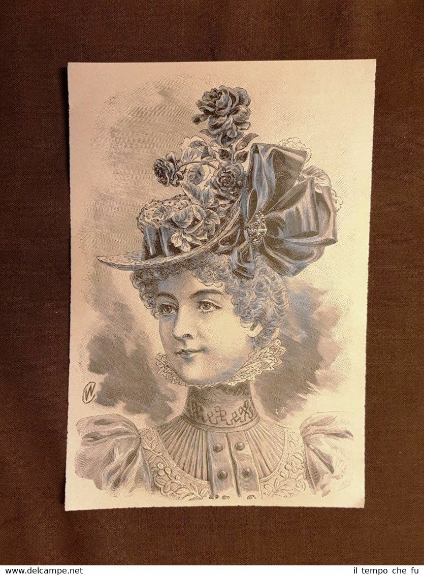 La moda ed il costume in Italia nel 1896 Cappello …