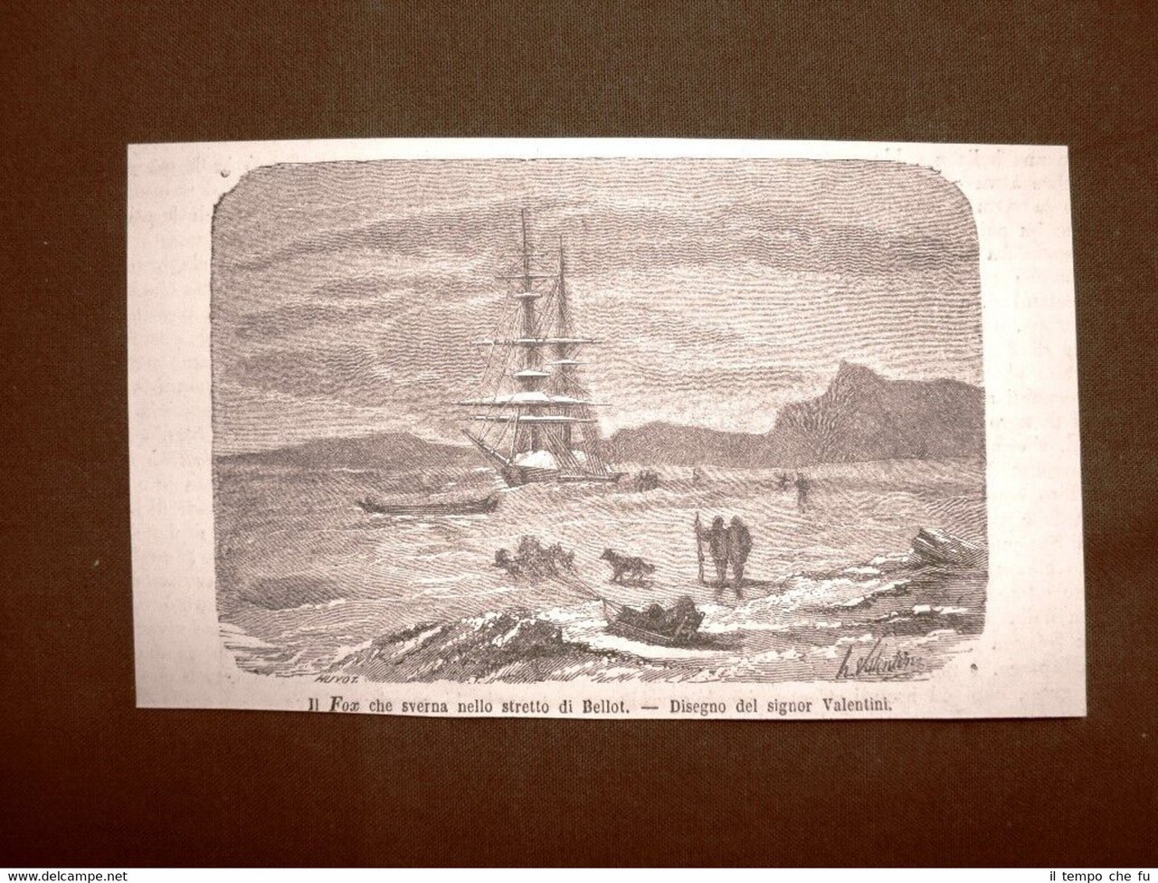 La nave Fox nello Stretto di Bellot nel 1863 Oceano …