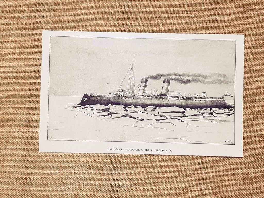 La Nave rompighiaccio Ermack nel 1898 Marina
