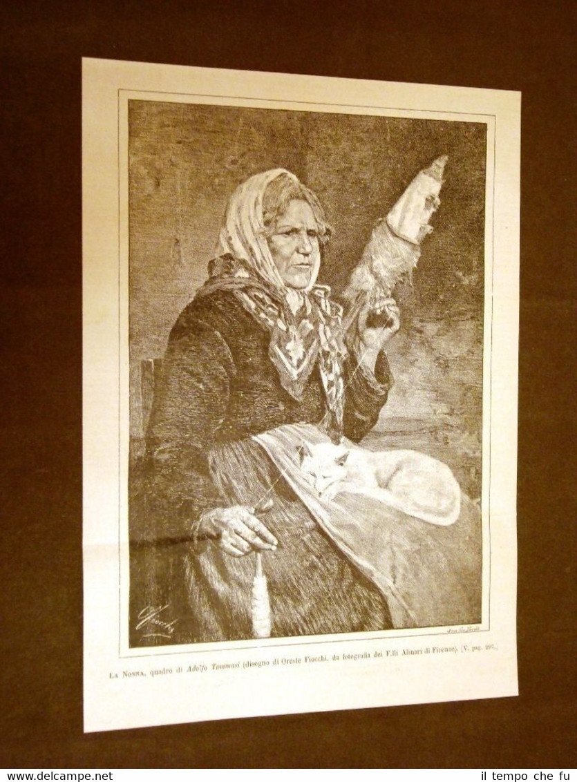 La nonna Quadro di Adolfo Tommasi del 1886