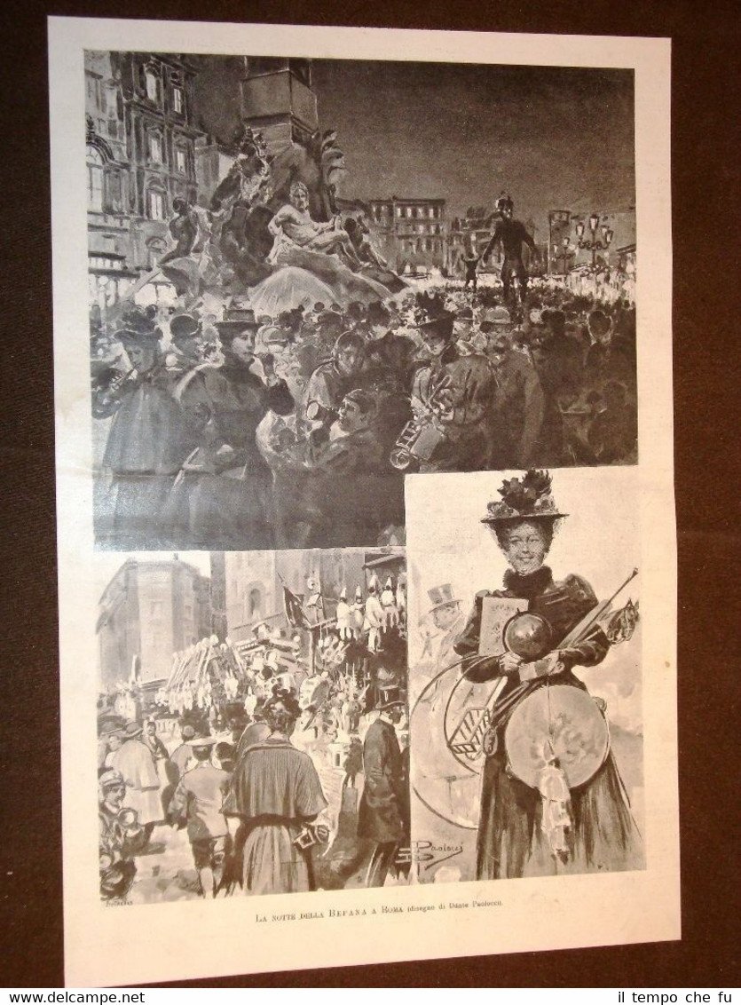 La notte della Befana a Roma nel 1898